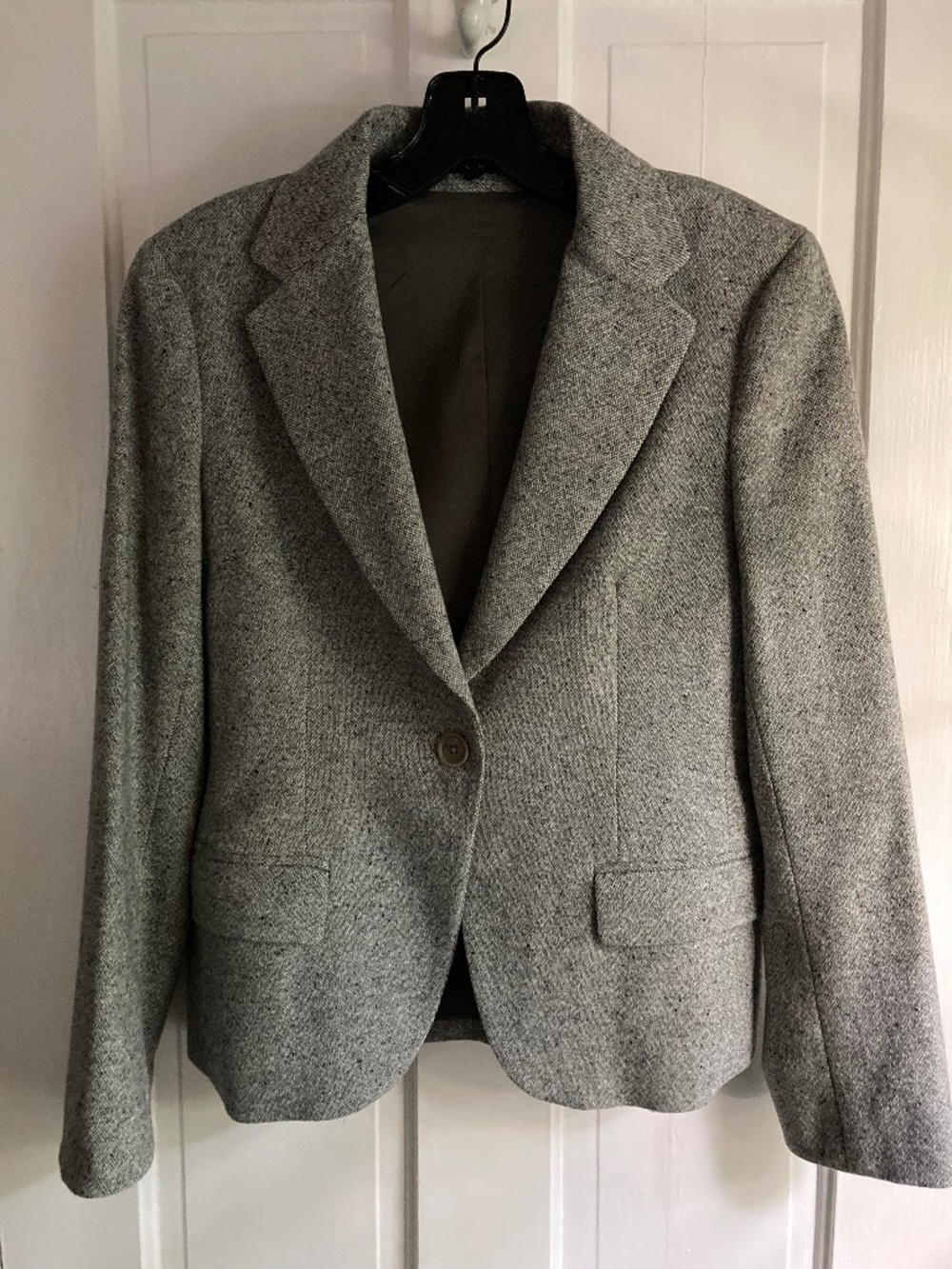 Theory Wool Tweed Blazer Vintage Y2K Made in USA Size 6